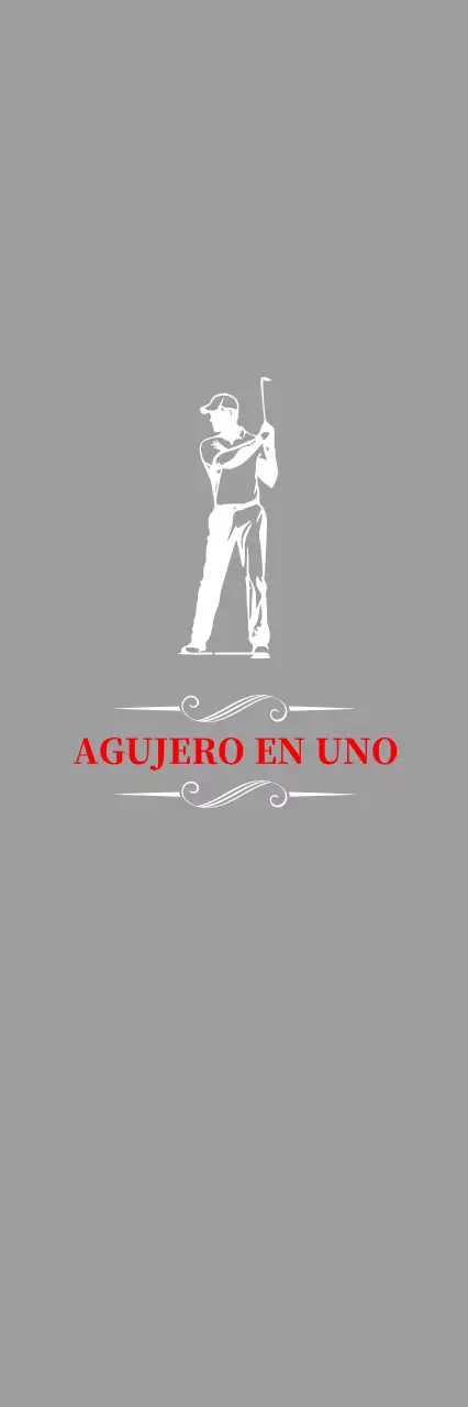 Placa clásica de golf con la ilustración de un golfista jugando al golf