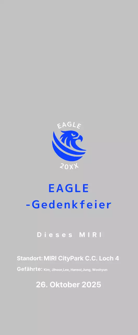 Blaue Basic-Golf-Gedenkmünze