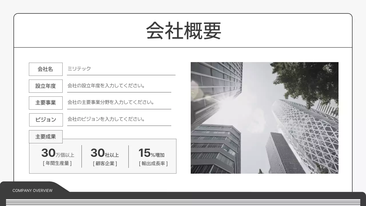 白 シンプル ビジネス 計画書 プレゼンテーション