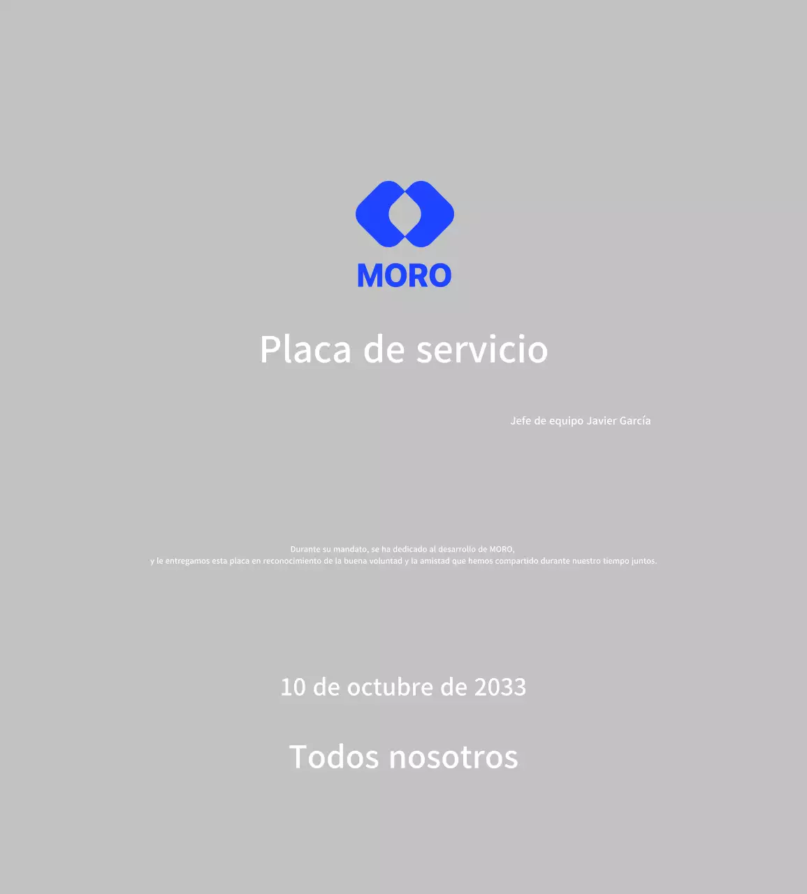 Celebrar el logotipo corporativo azul