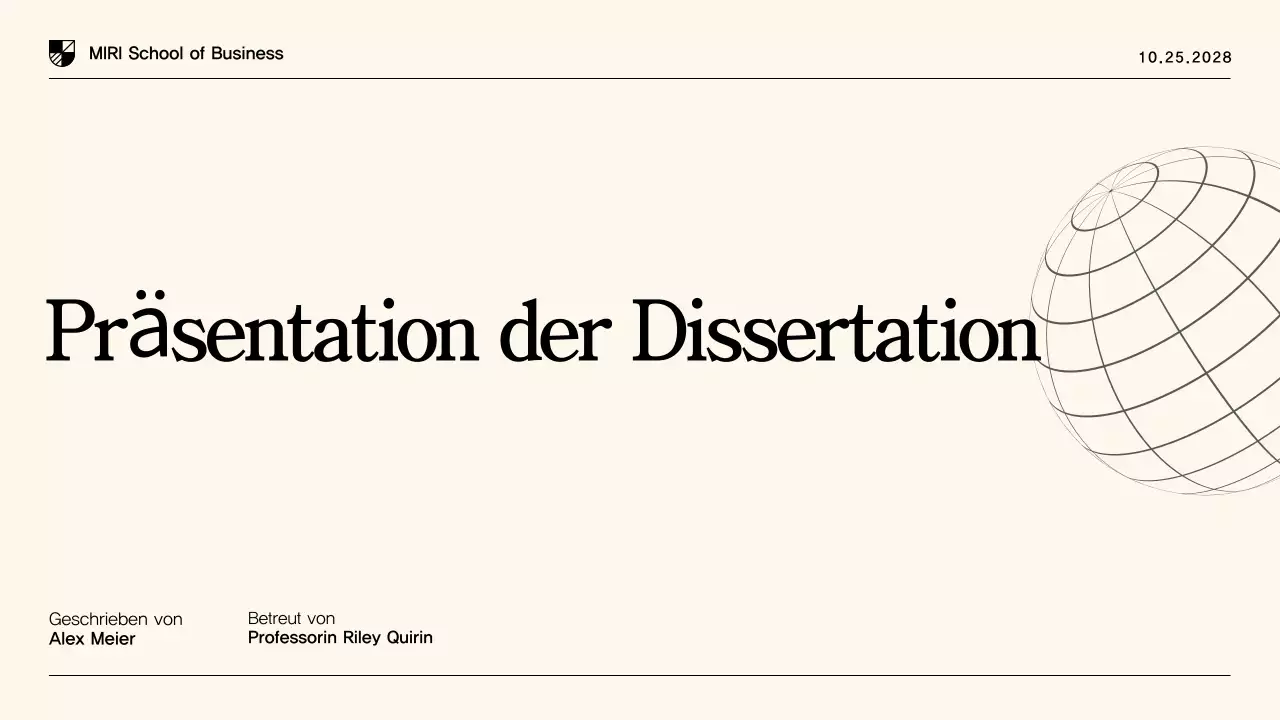 Beige Modern Thesis Presentation