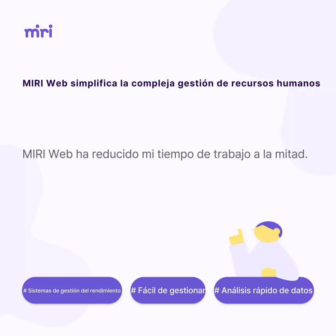 Una sencilla carta de empresa amarilla y morada