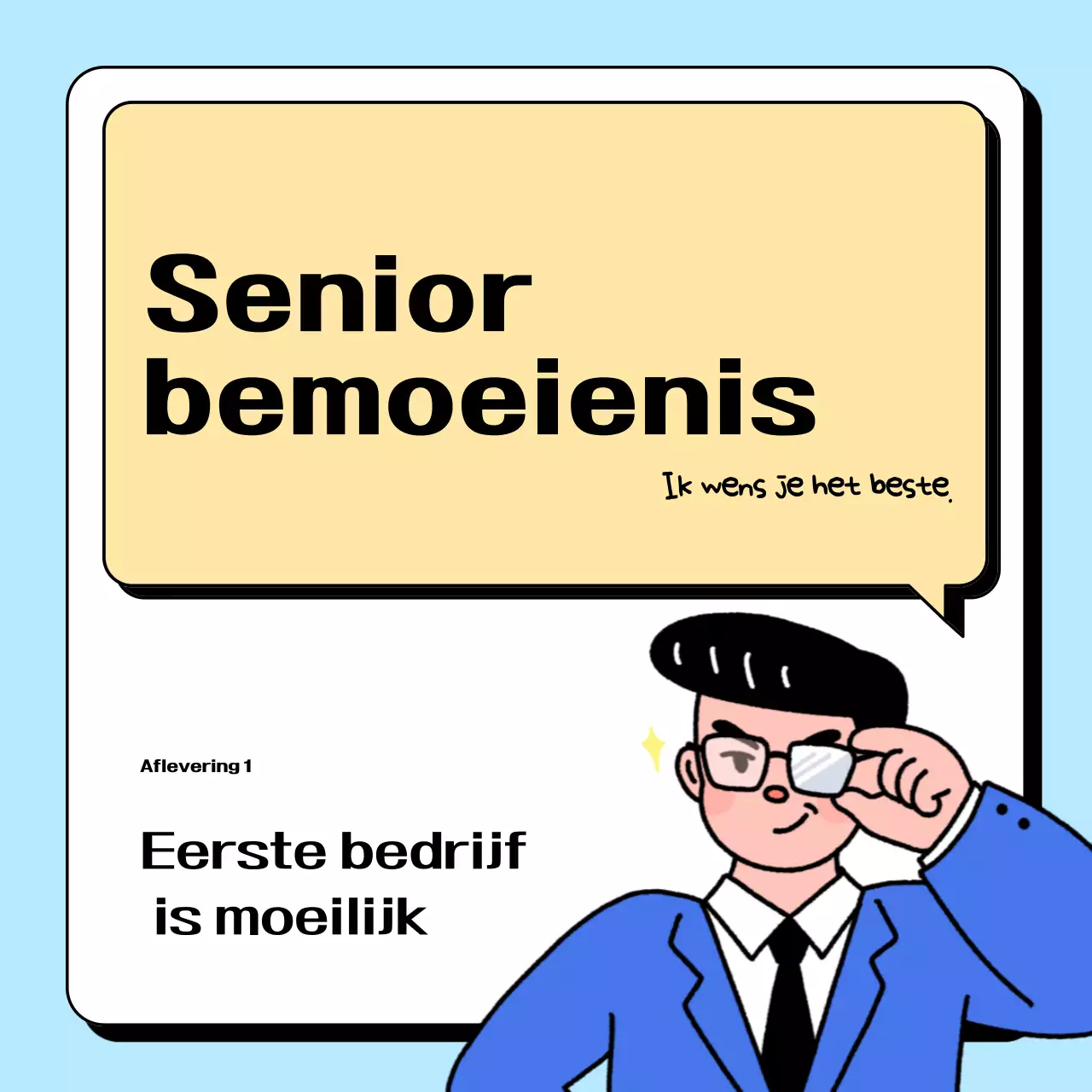 Lichtblauwe gag cartoon tweet