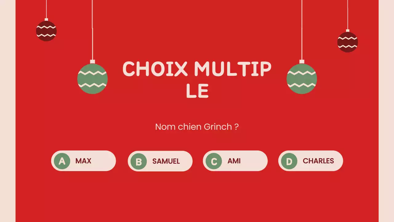 Présentation de Noël rétro rouge