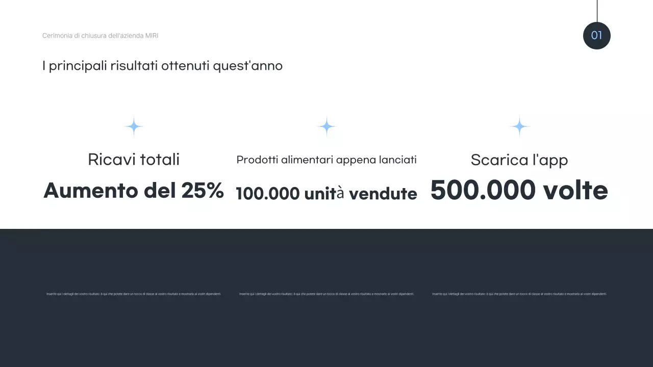 Festeggiare la fine dell'anno in blu moderno