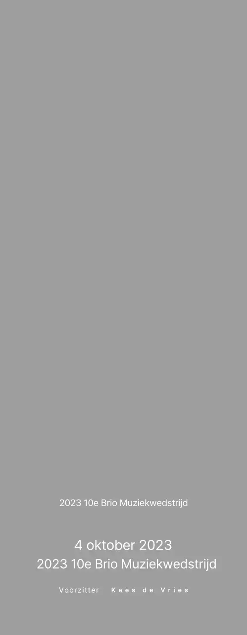 Eenvoudige Pianowedstrijd Plaquette