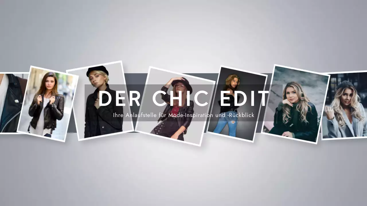 graue moderne Mode Werbung