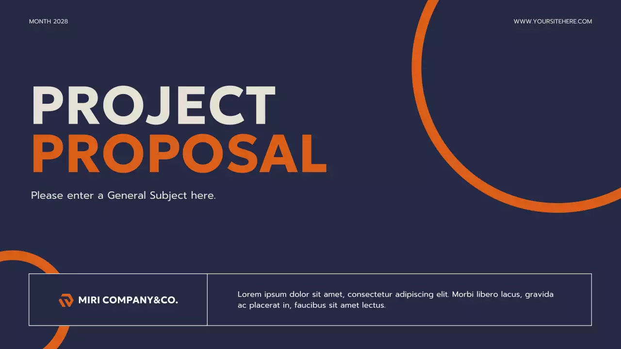 Navy Modern Business Plan Presentation