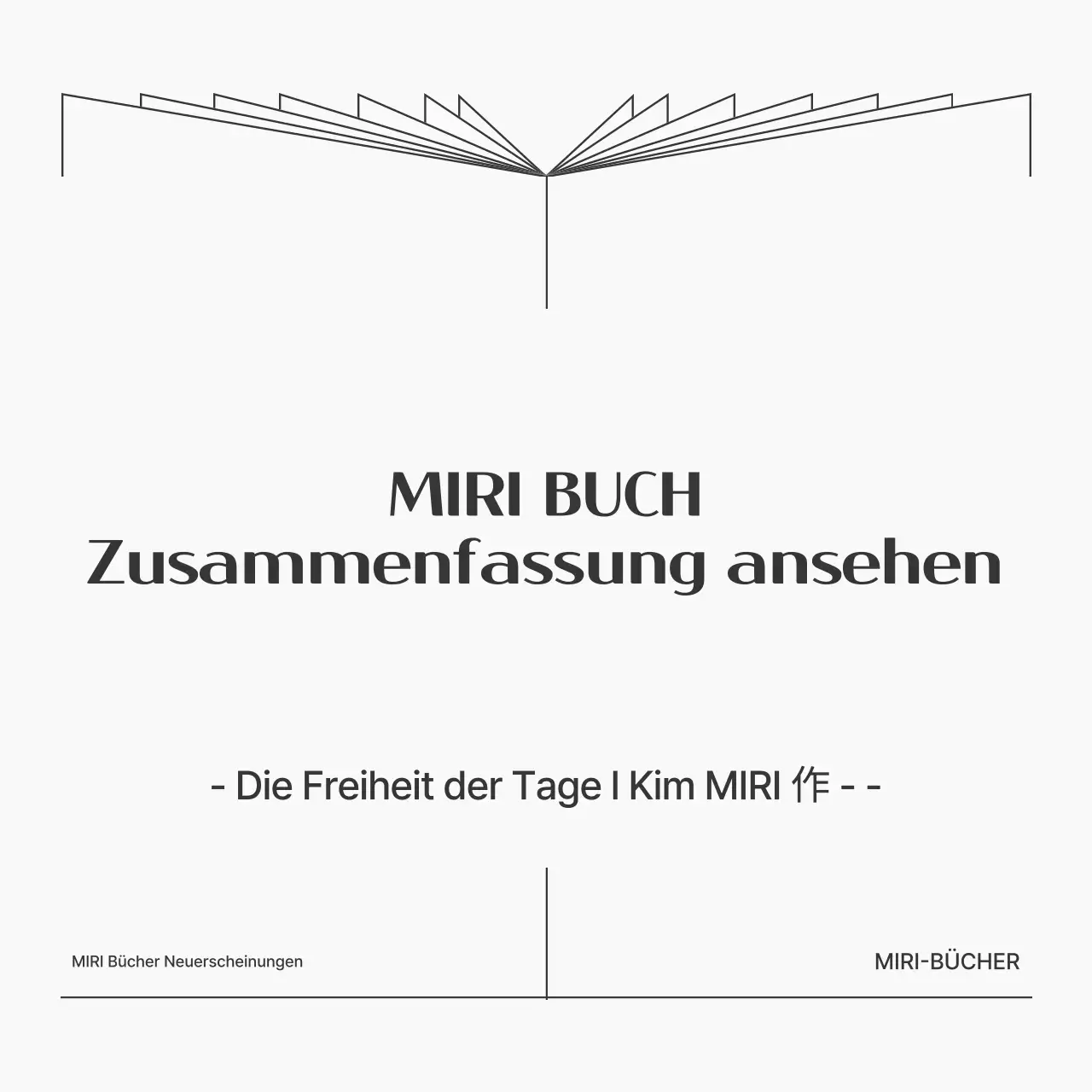 Eine einfache Buchzusammenfassung in schwarz-weiß