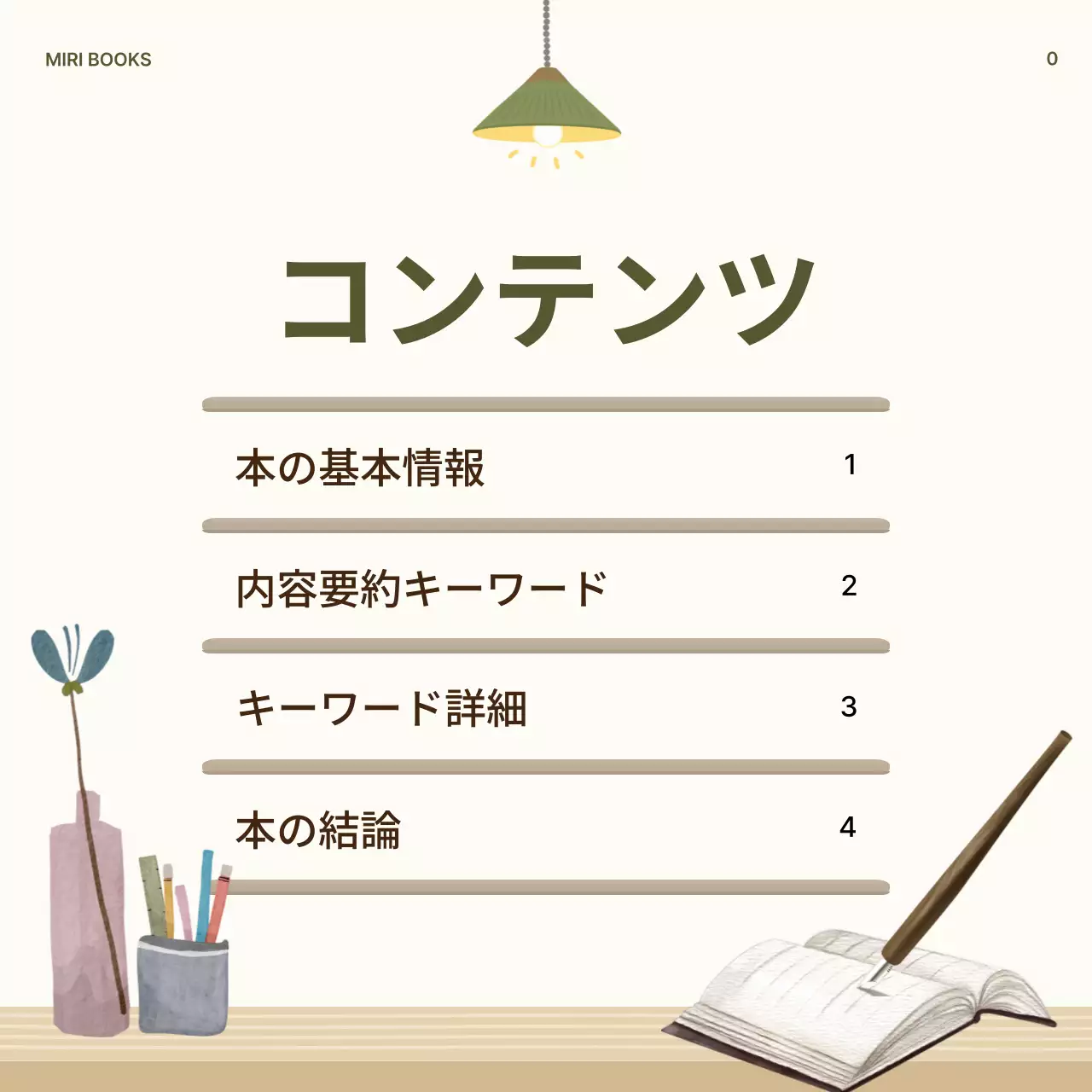 緑 シンプル 本 企画書 Instagram カルーセル