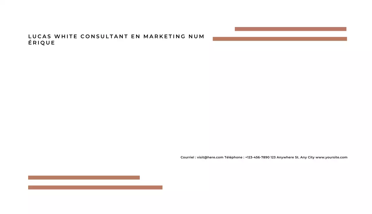 carte de visite minimaliste blanche