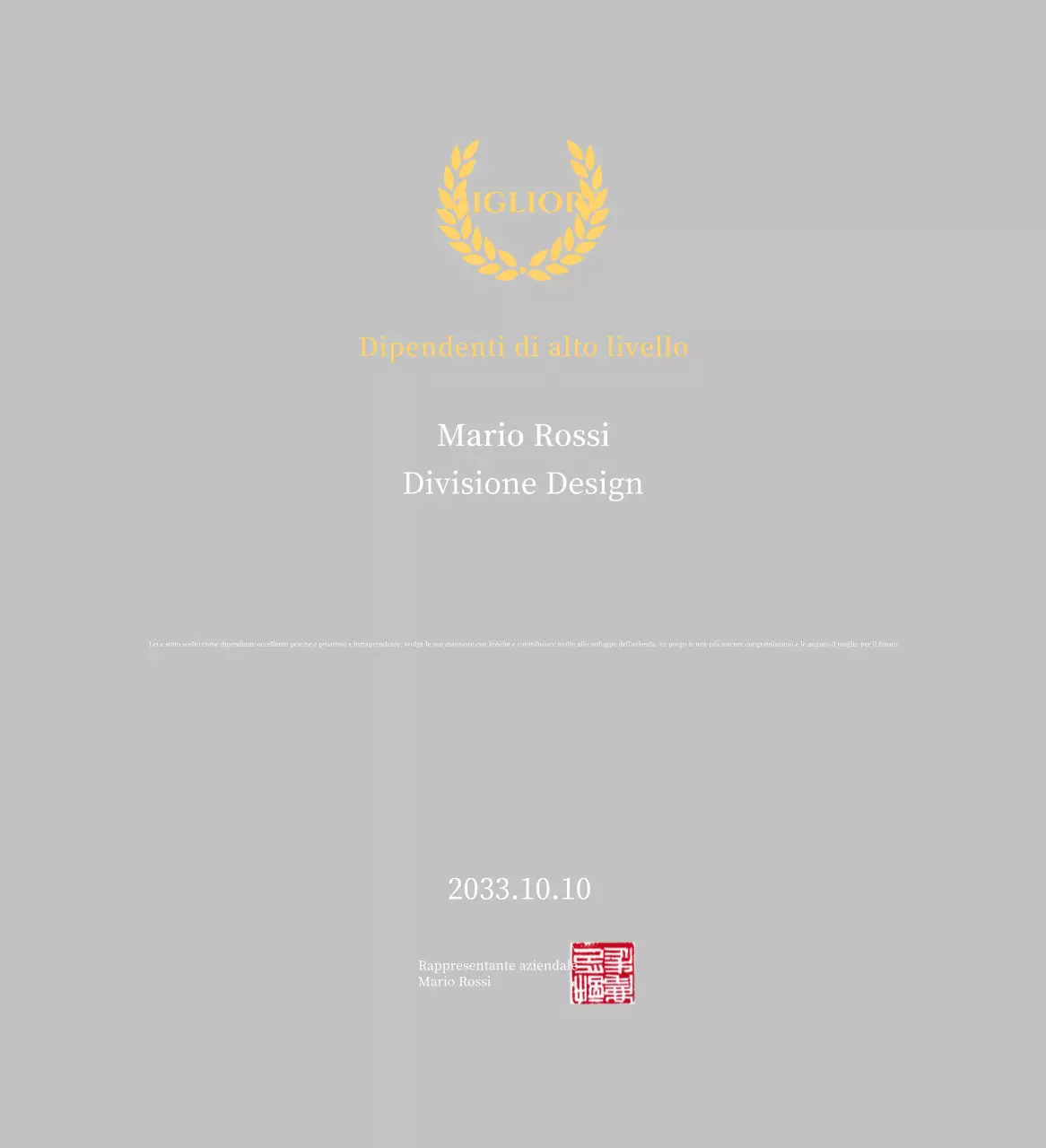 Targa semplice gialla