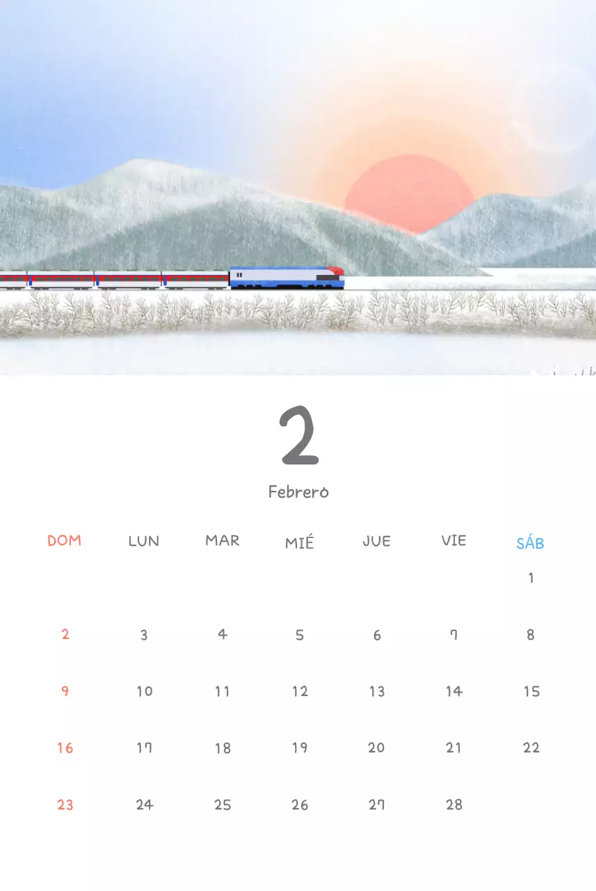 Simpáticos calendarios con adorables ilustraciones