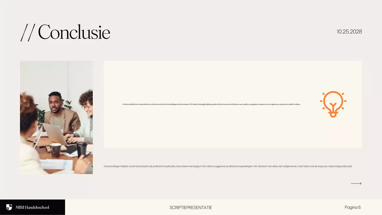 Beige Modern Onderwijsscriptie Presentatie