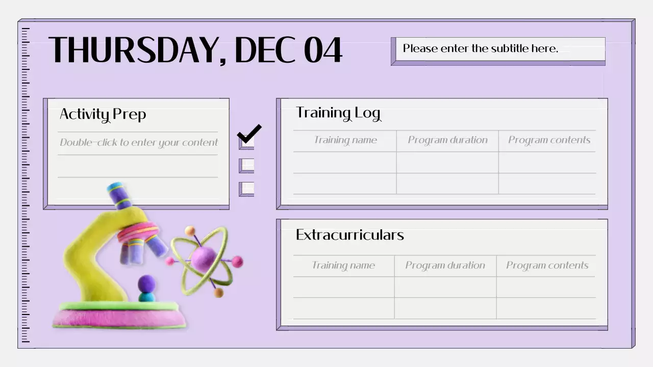 Presentasi Agenda Kelas Minimal Ungu