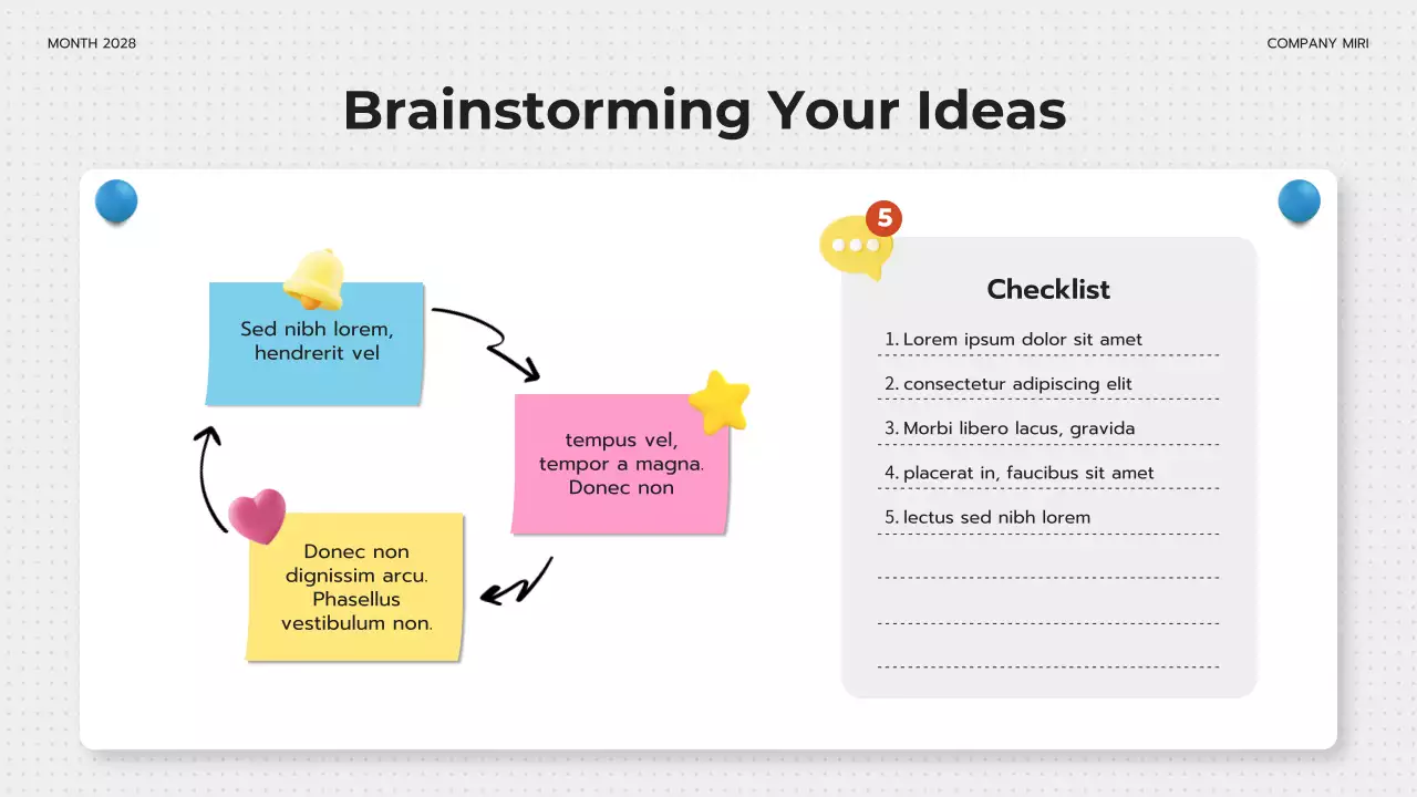 Yellow Modern Digital Brainstorming Guide Presentation