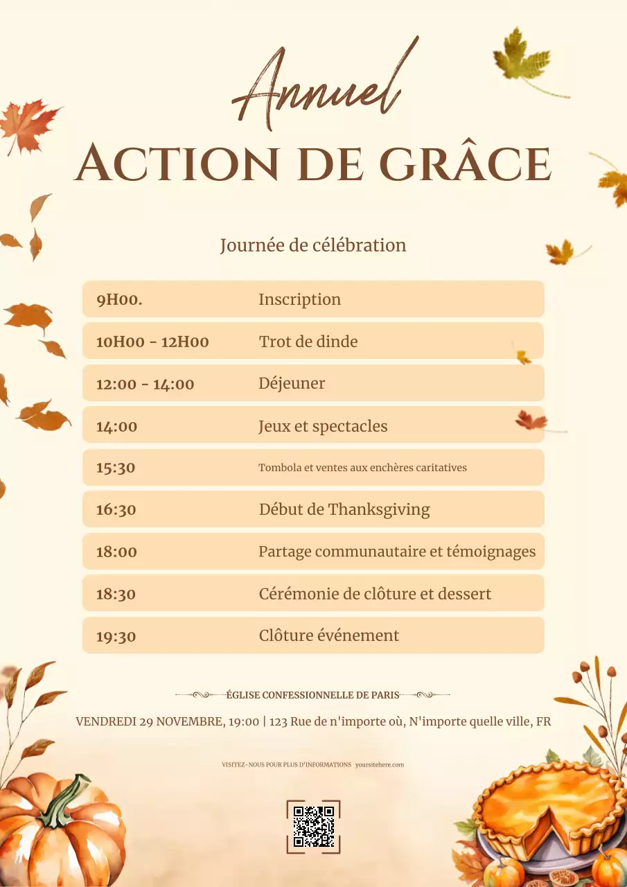 automne chaud action de grâce annuelle