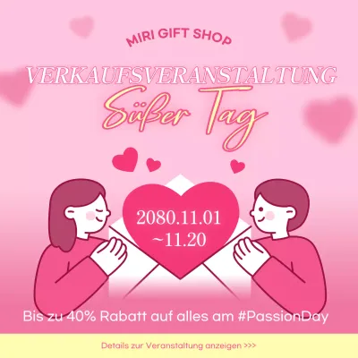 Pink Cosy Sale Veranstaltung