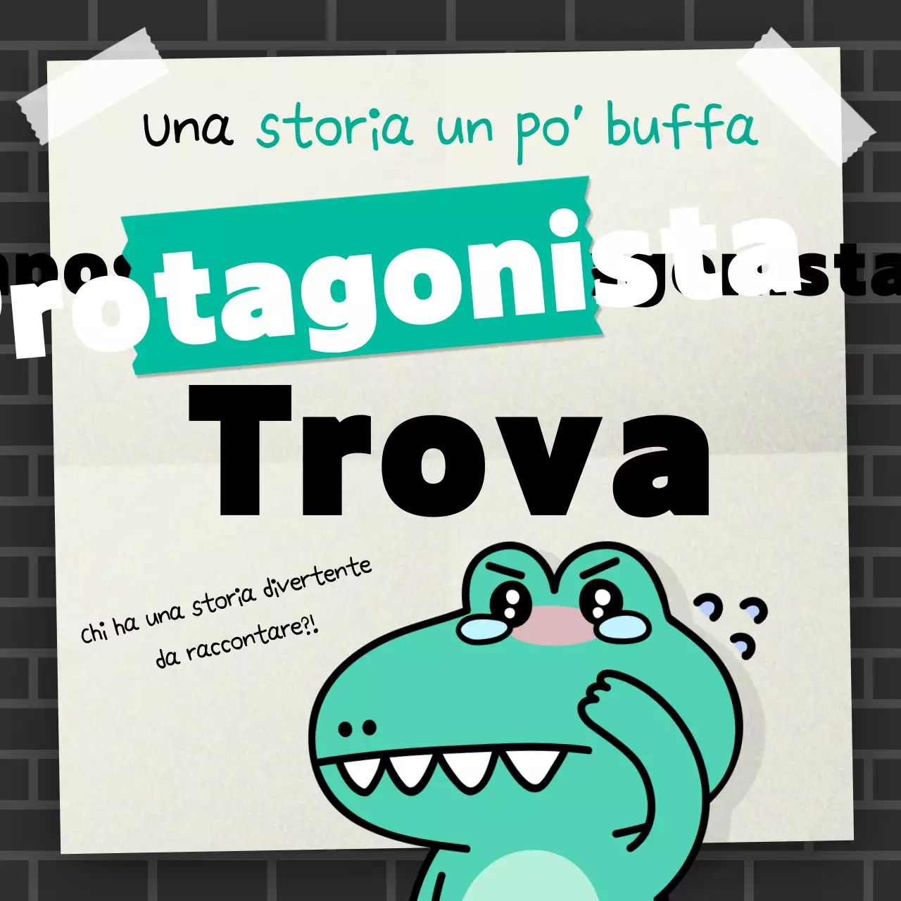 Cartone animato gag della menta