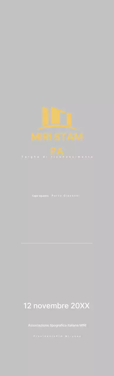 Targa di apprezzamento in oro Neat