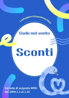 Promuovere una vendita di blue pop