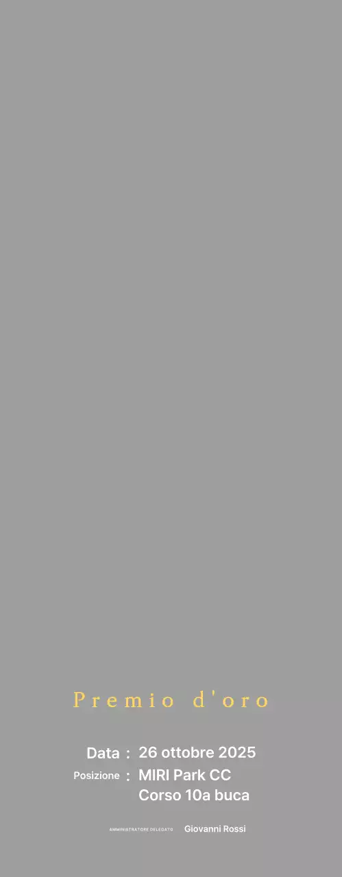 Placca per il torneo di golf con aquila