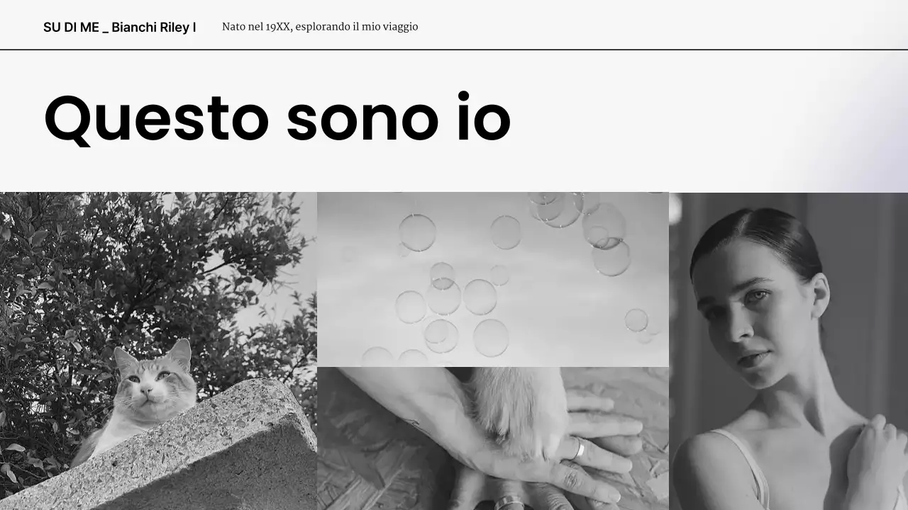 portfolio di presentazione moderno grigio bianco