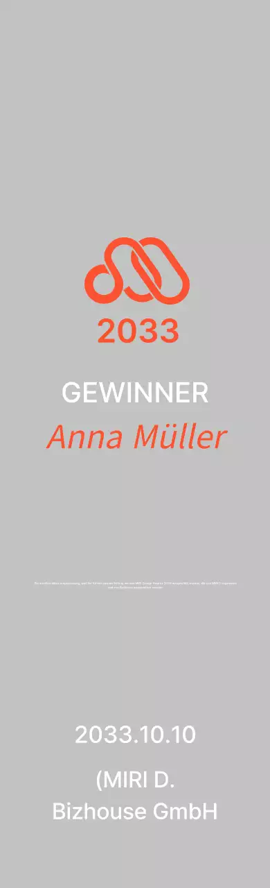 Graue einfache Verleihungsurkunde