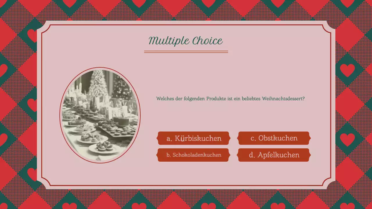 Klassisches, traditionelles Weihnachtsquiz