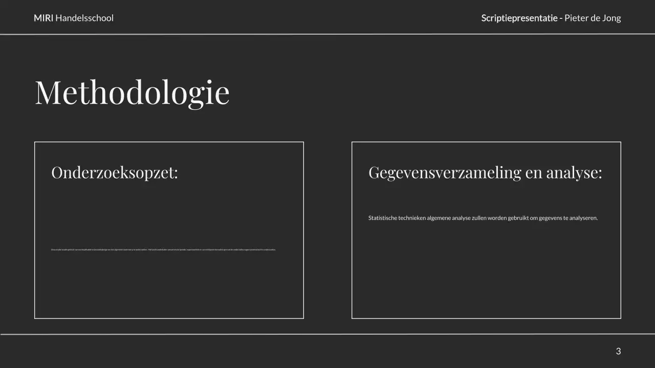 neutrale elegante scriptiepresentatie