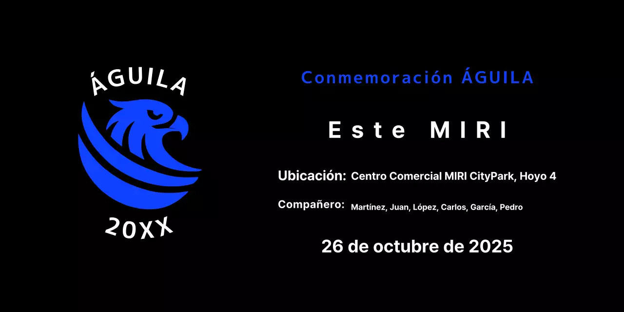 Golf Básico Azul Conmemorativo