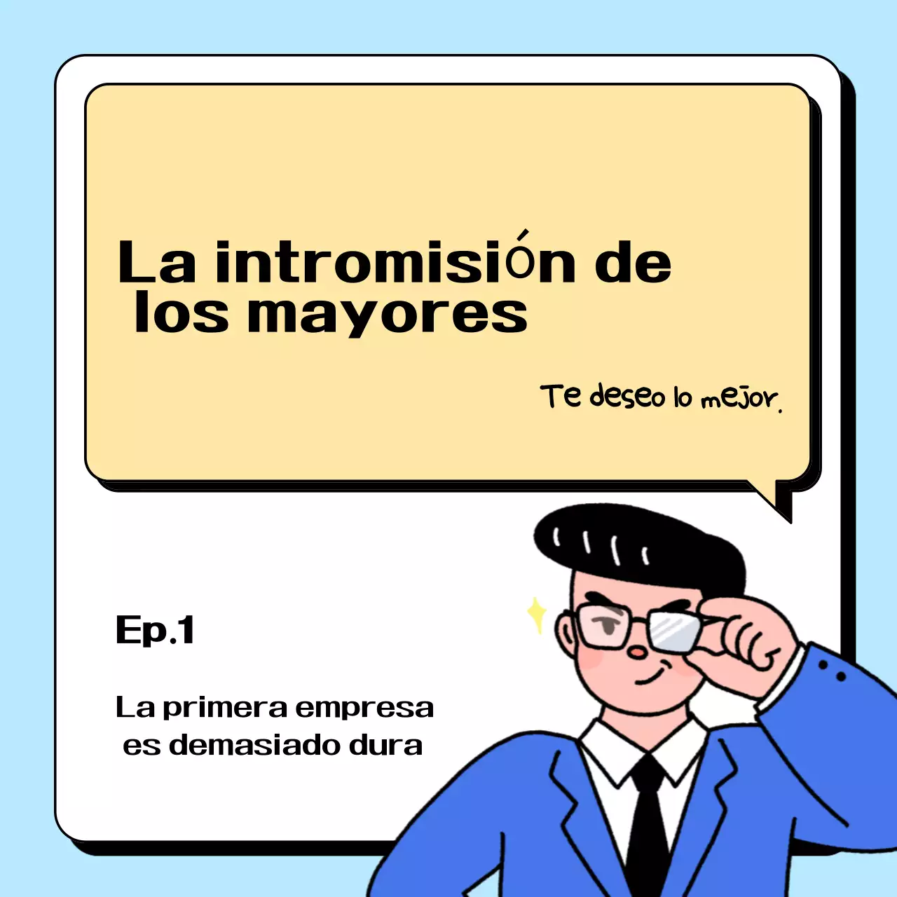 Tuit azul claro de dibujos animados