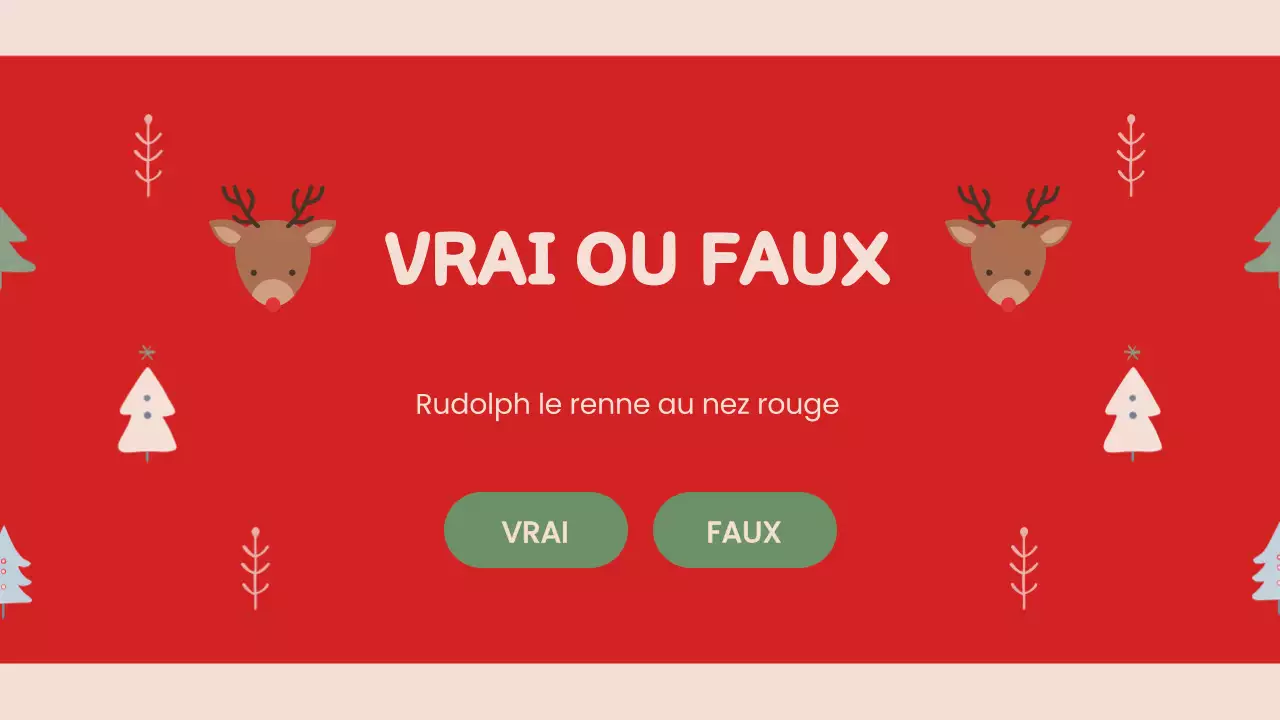 Présentation de Noël rétro rouge