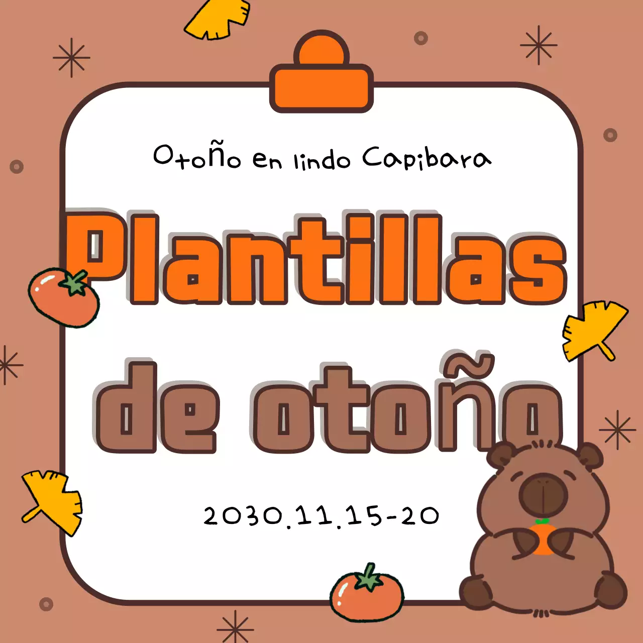 Cubierta otoñal en marrones y naranjas