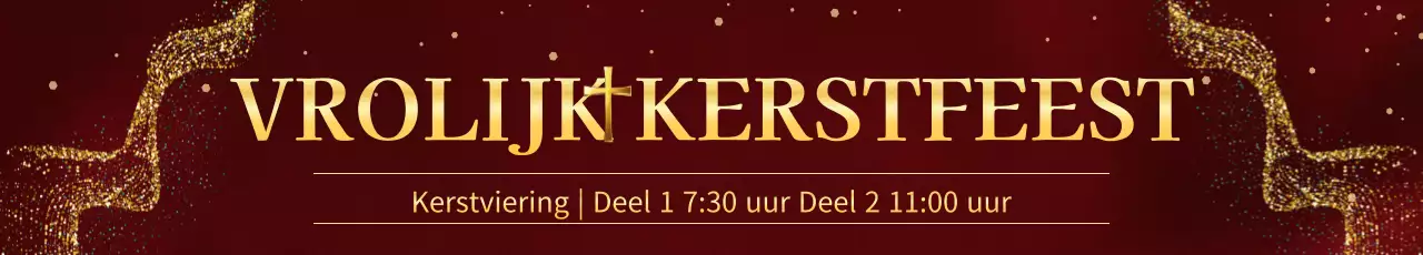 Promoot een stijlvolle kerstdienst in rood en goud