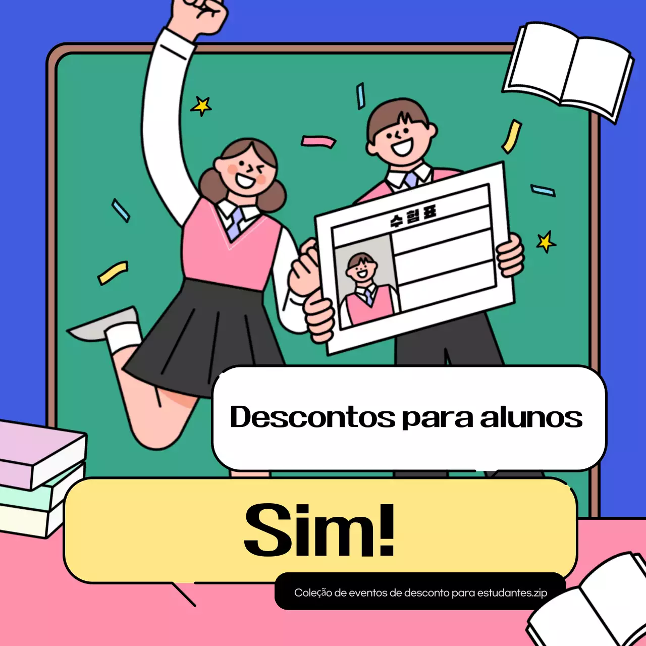 Um resumo dos nossos eventos favoritos para estudantes em azul