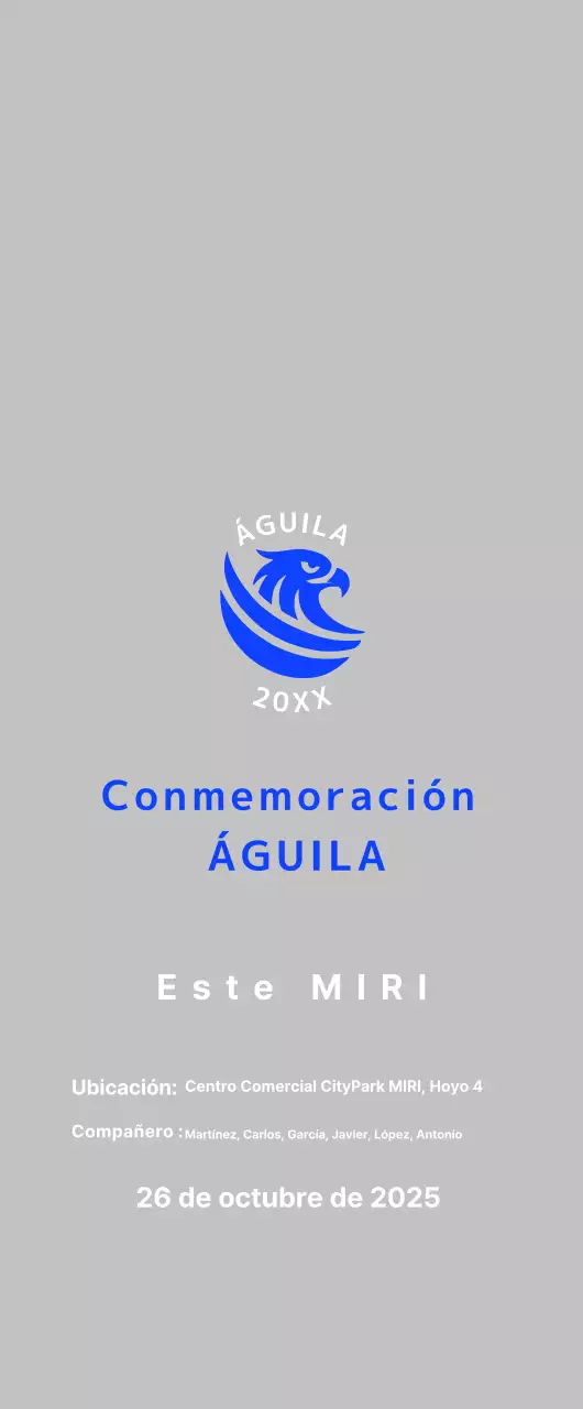 Golf Básico Azul Conmemorativo