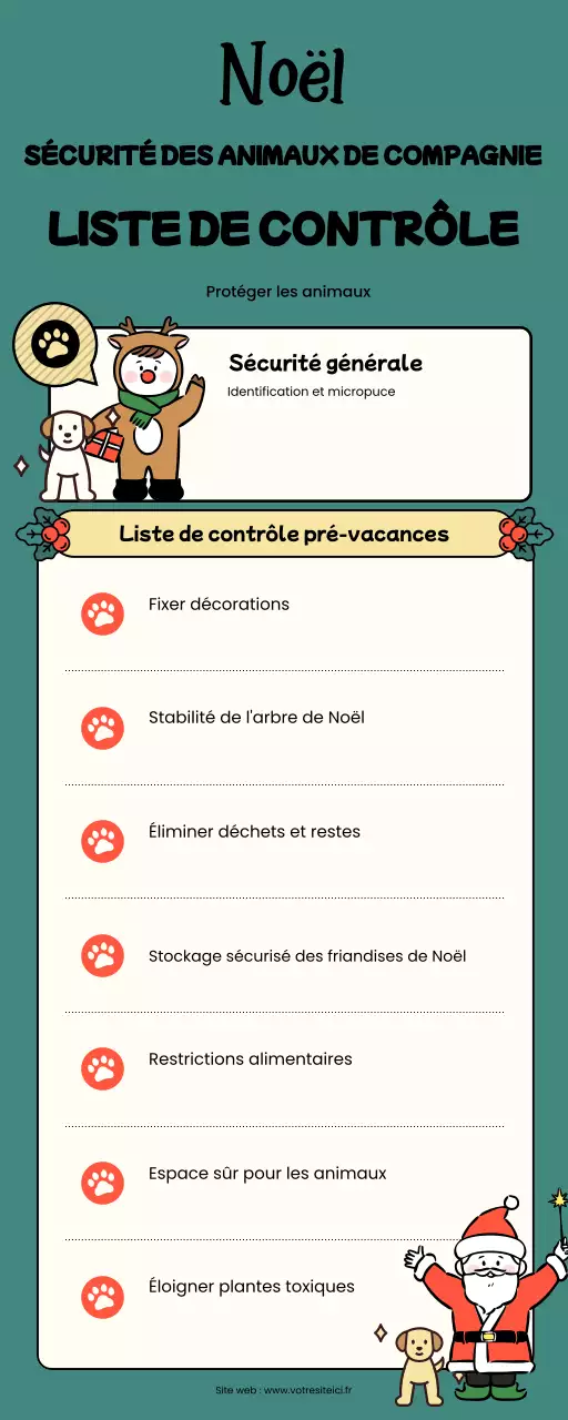 Liste de contrôle de l'animal de compagnie écolo