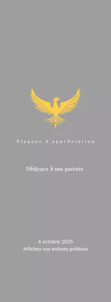 Trophée classique de tournoi de golf avec décoration phénix colorée