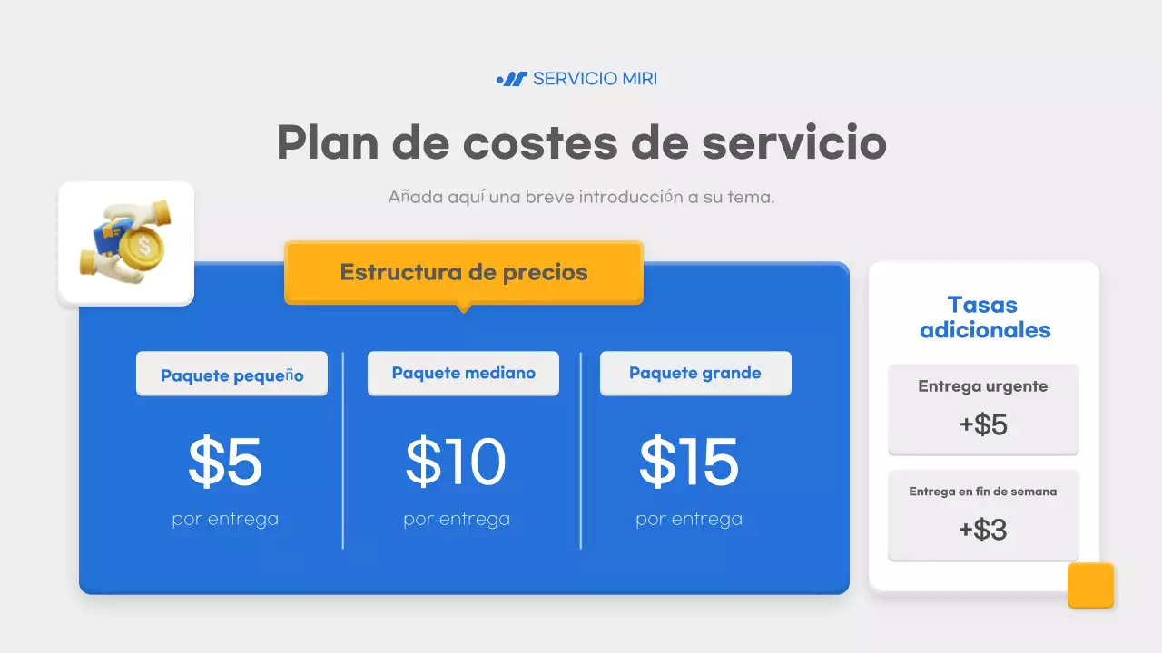 anuncio de entrega blue modern