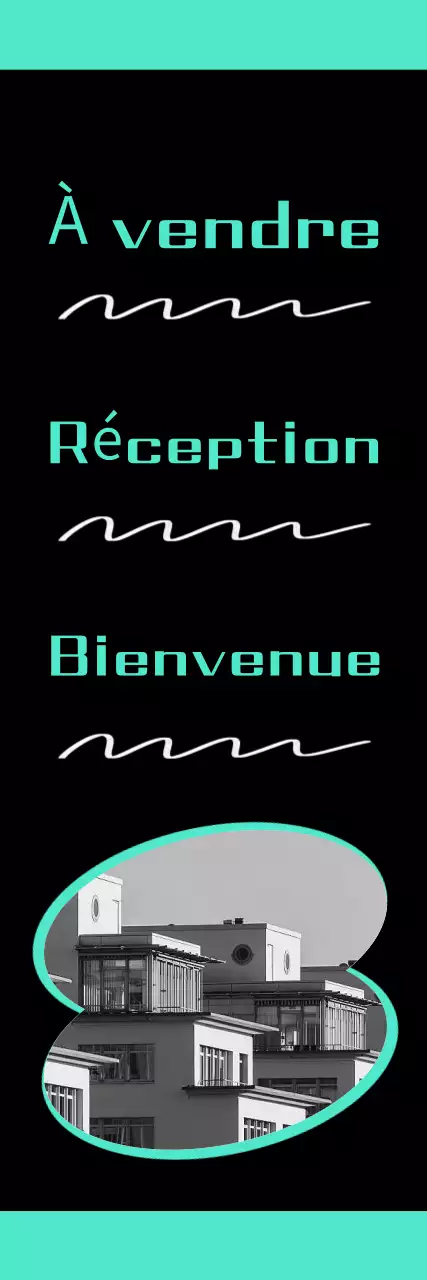 Annonces immobilières simples en rose