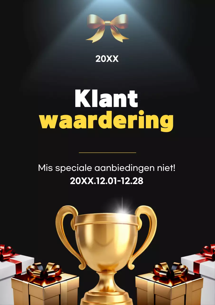 Black Advanced Klant Waardering Evenement