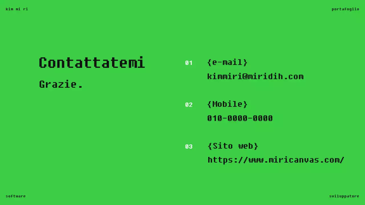 Portafoglio software nero moderno