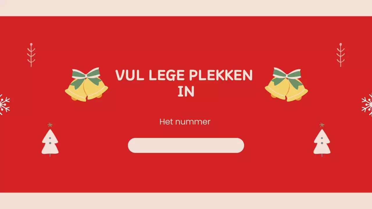 Rode Retro Kerstpresentatie