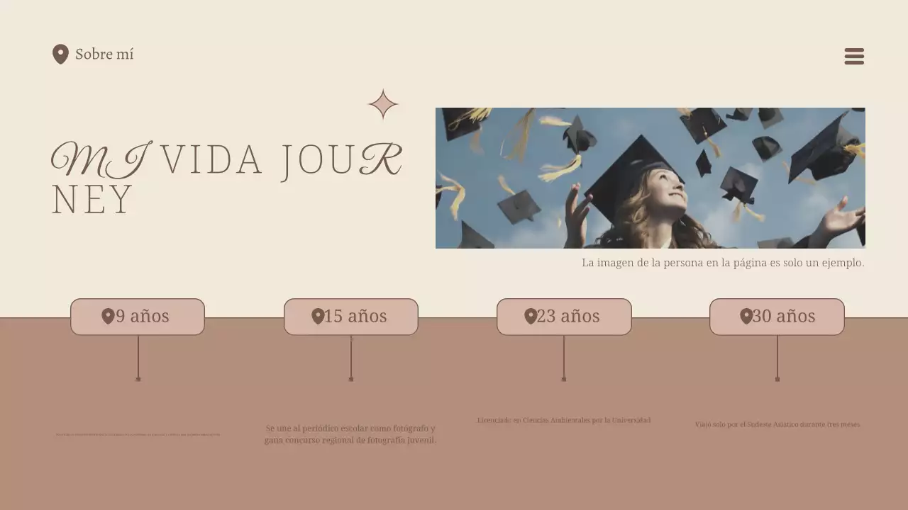 beige diseño de perfil moderno