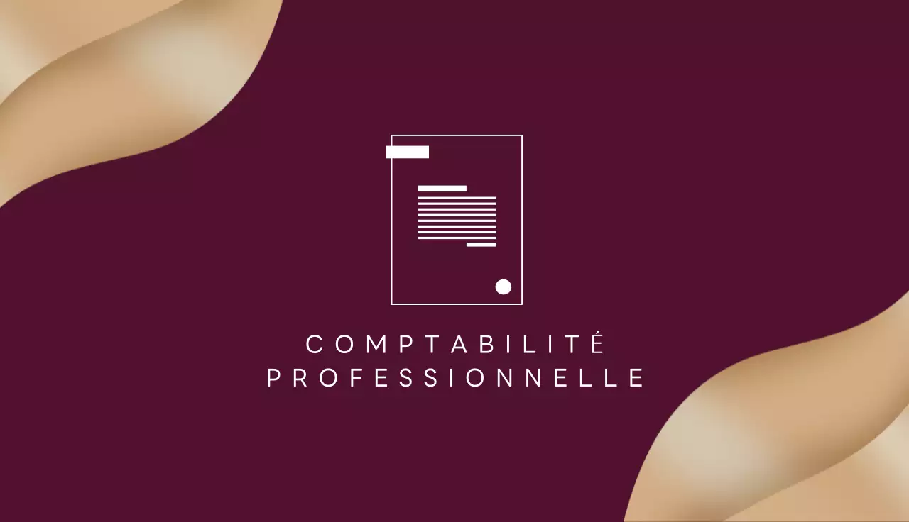 carte de visite élégante beige