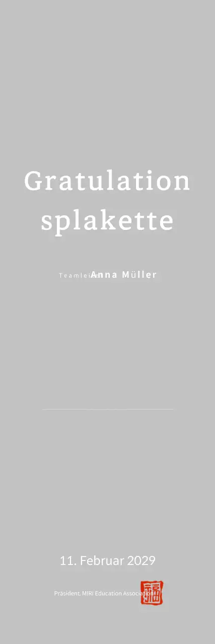 Feierliche Beförderung von White Simple