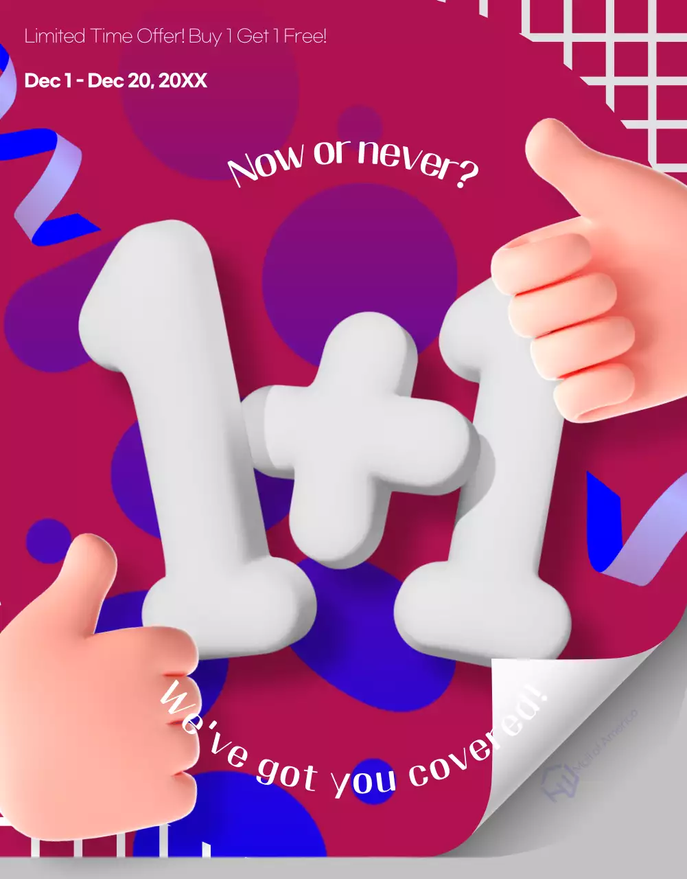 Red Trendy Sale Promotion Poster