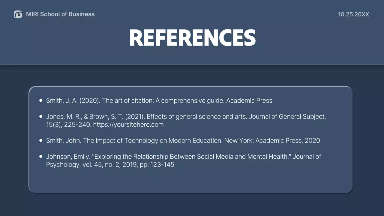 Blue Professional Thesis Presentation