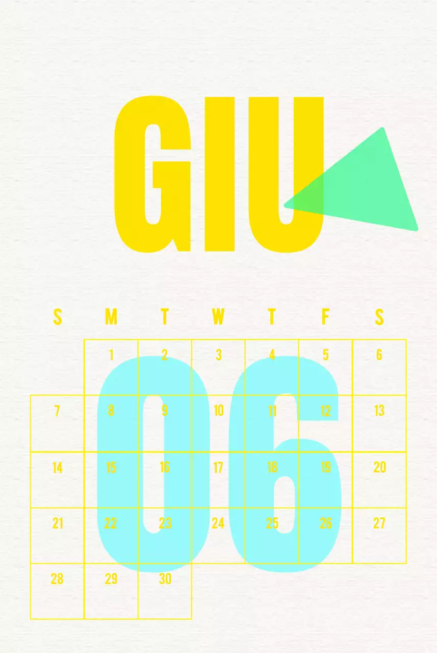 Calendario d'epoca Celebrate Blue